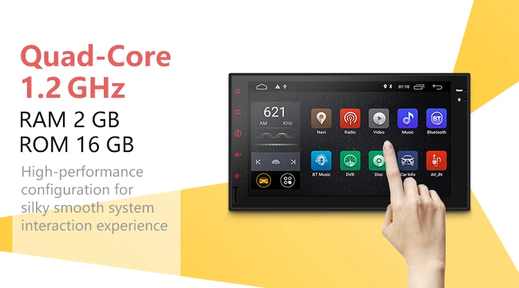 In-Dash 7" Android Car Video player gps navigation with SD/USB socket