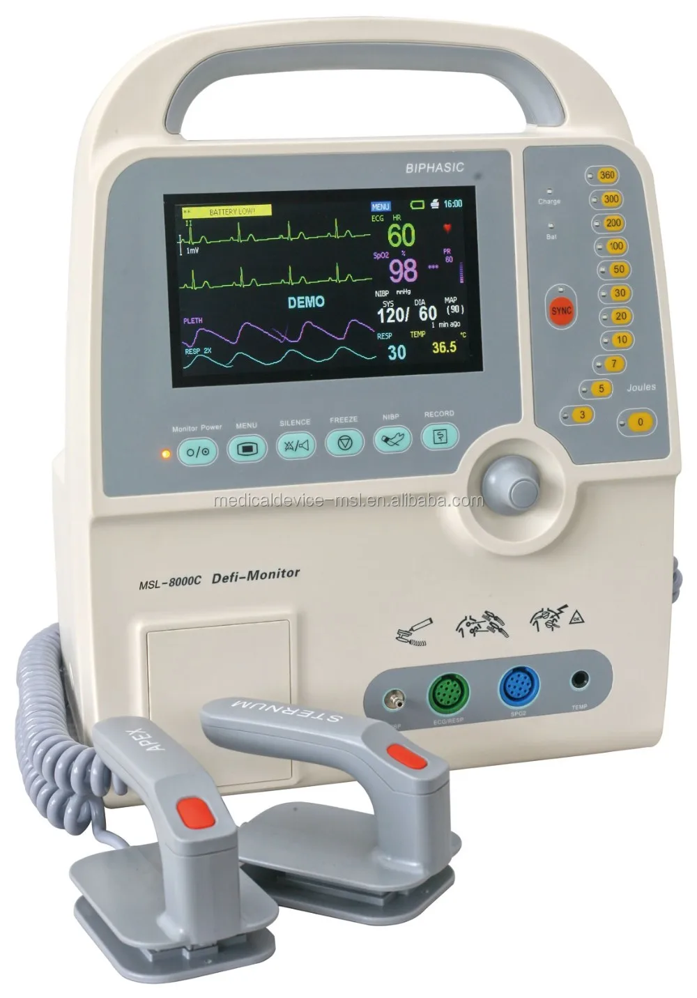 2018 Newest Portable Defibrillator Biphasic Defibrillator Monitor