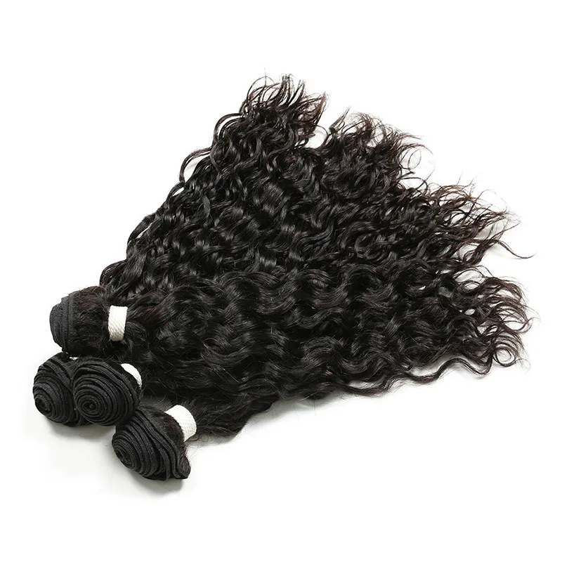 

Cheap Virgin Hair Water Wave Virgin Brazilian Human Hair 3 Bundles Hair Sew In Weave, Natural color;other colors are available