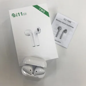 i11 tws wireless bluetooth earbuds headset comes with charging box