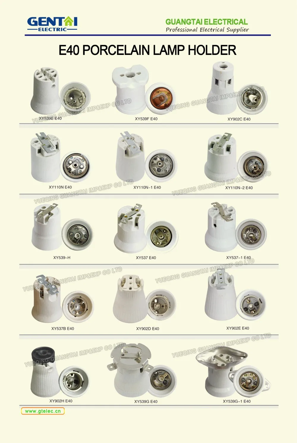 250v E27 Lamp Holder / E27 Porcelain Lamp Socket / E27 Ceramic Lamp