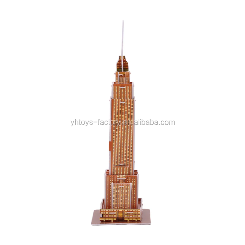 Educational Toys Puzzle U.S. Empire State Building Model Toys World Famous Architecture 3D Puzzle For Kids