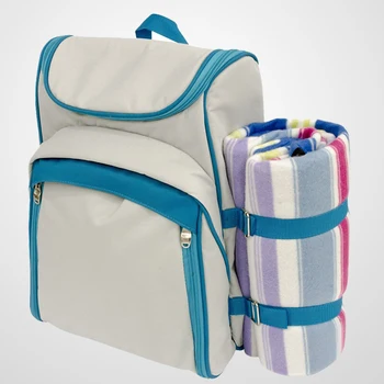 picnic backpack for 2 with blanket