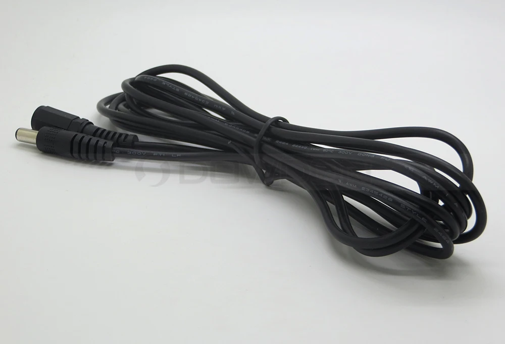 2 Câbles D'Alimentation DC 10ft/3M - 5.5x2.1mm, Pour Caméra CCTV DVR