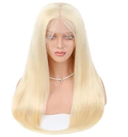 

Blond 613 long human hair front lace/full lace wigs,popular high quality with baby hair preplucked hair line