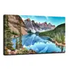 Wall Art Decor Posters and Prints Moraine Lake and Mountain Range Sunset Canadian Rocky Mountains Artwork Contemporary
