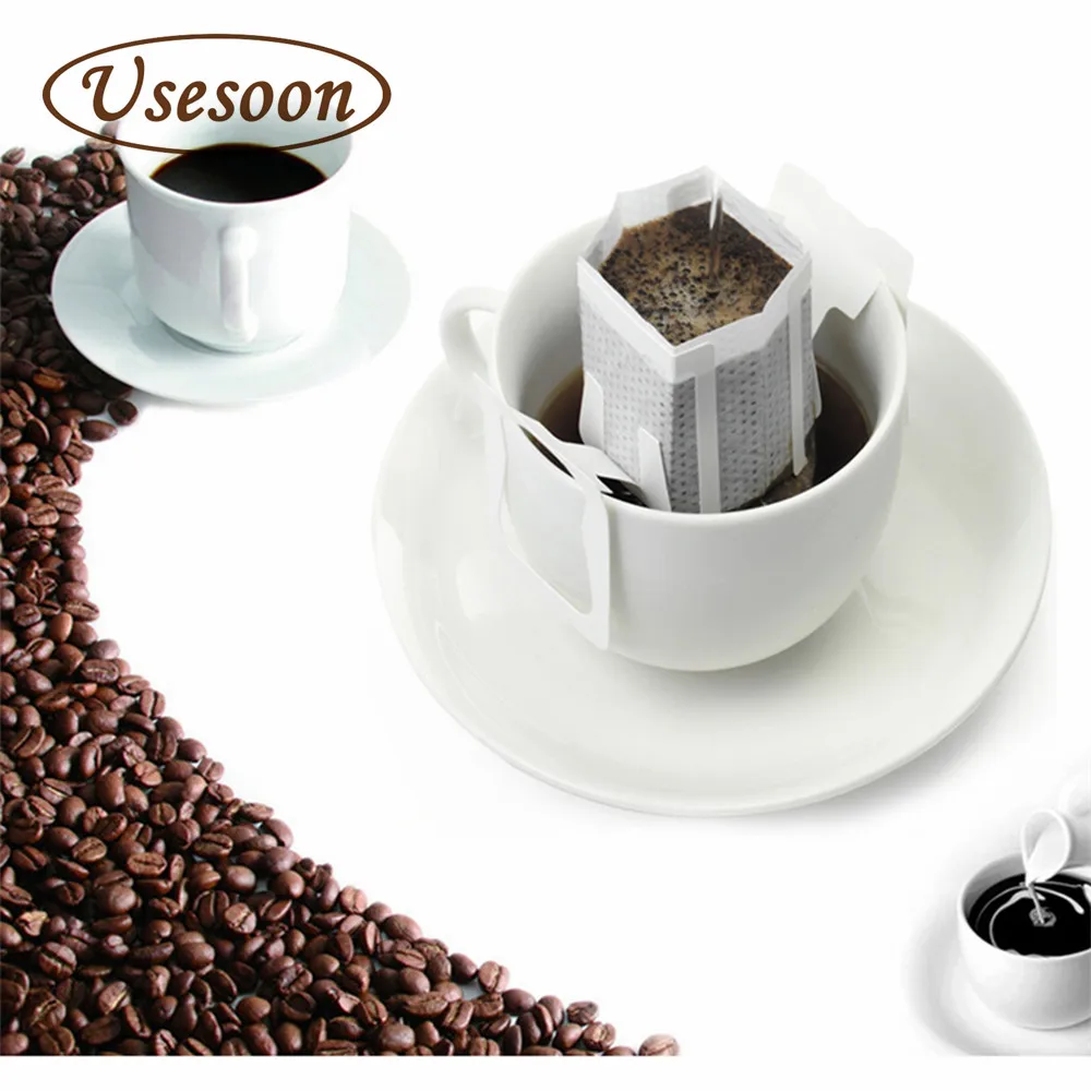 

Drip Bag Filters Hanging Ear Coffee Filter Disposable Dripper, White color