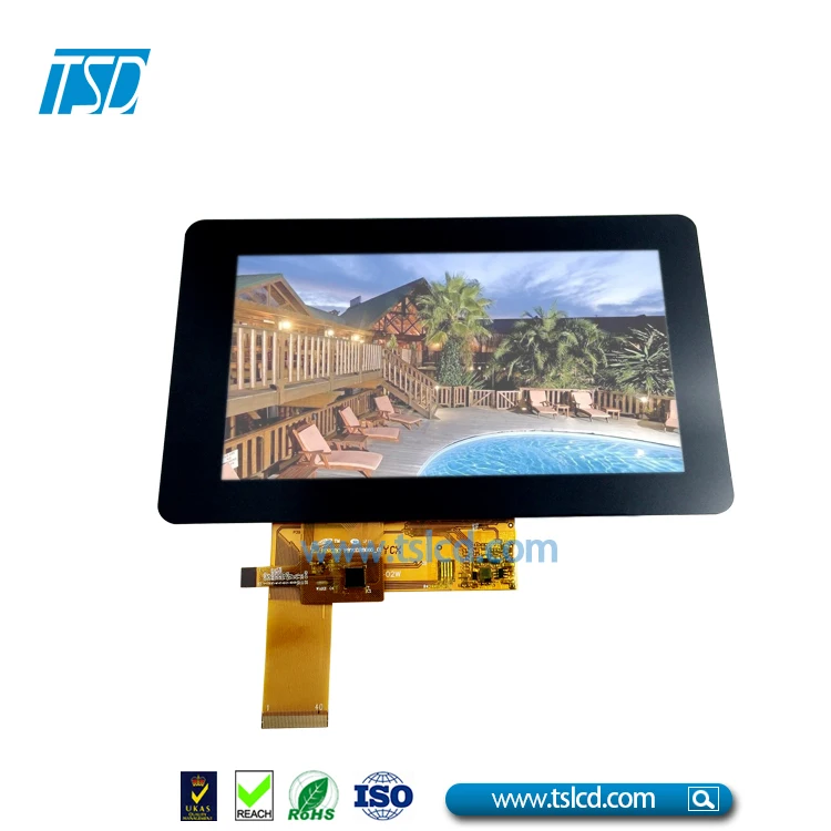 7 inch TFT LCD panel 800x480 with RGB interface for printer/POS machine