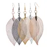 Fashion Gold Leaf Earring Wholesale NSER-17824