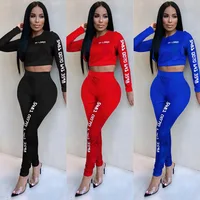 

2019 womens clothing latest design sexy letter offset printing 2 piece set clothing colorful sequins plus size two piece set