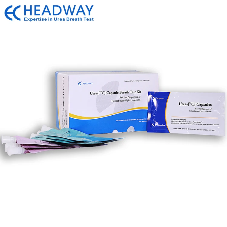 C13 Urea Breath Test Kit For Helicobacter Pylori Rapid Test In Hospital