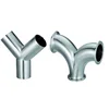 SS304 sanitary y type tee pipe fitting