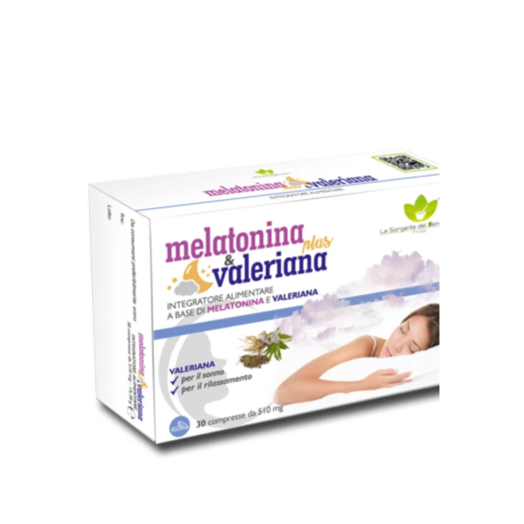 Melatonina/Valeriana Italian Spirit High Quality Tablets Promote Relaxation And Sleep Tablets