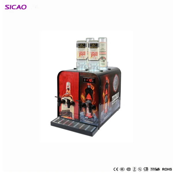 Hotel Chilled Magic Mini Automatic 4 Bottle Tequila Cold Liquor Shot