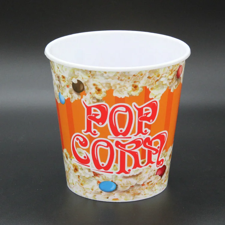 Custom Logo Printed Popcorn Buckets Plastic With Lid Buy Plastic