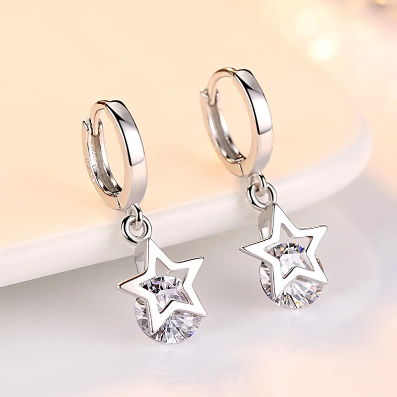 

Hot Selling Fashionable Jewelry 2020 New Design Tassels Earrings Silver Plated Women Crystal Earring