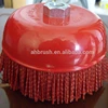 nylon abrasive wire/ steel wire brush grinding wheel industrial abrasive nylon disc brush for cleaning