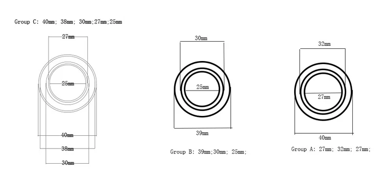 Round coin capsule with white ring