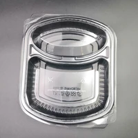 

Hot selling 2 compartment take away food packing container packing box