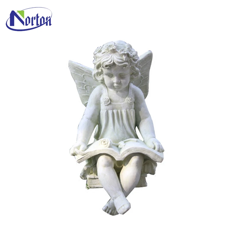 Handmade Kissing Angel Resin Garden Ornament Angel Statue Ntfsy110