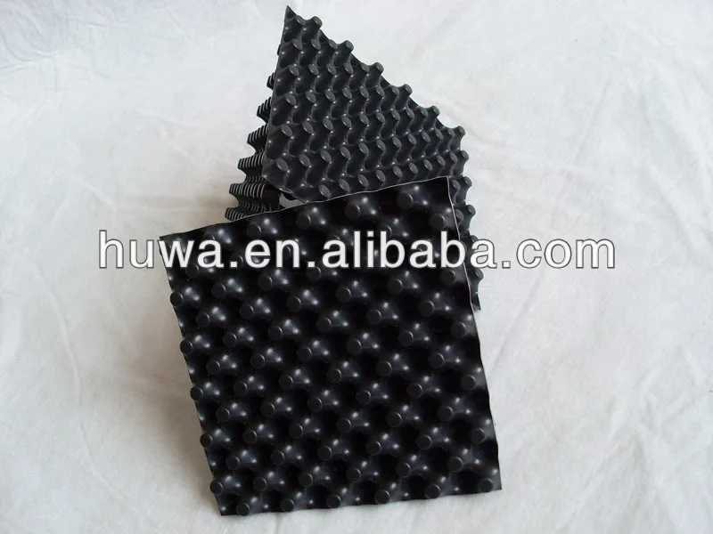 
lightweight roofing materials cavity garden dimple strip root barrier drainage cell sheet board 