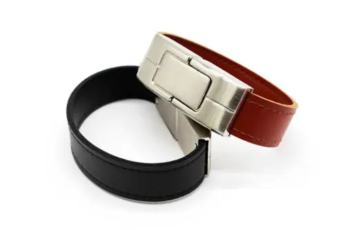 Real Capacity Leather Bracelets USB Flash Drive 8GB Leather Pen Drive - ANKUX.COM