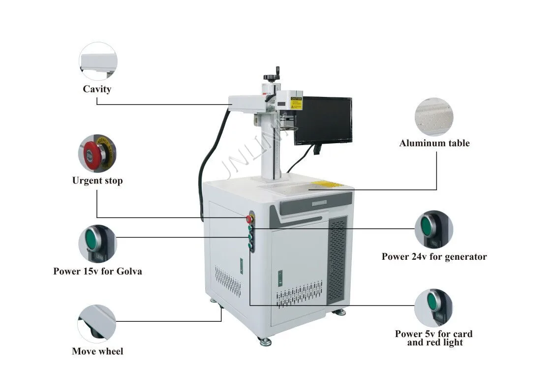 30 watt cnc fiber laser marking machine price for sale desktop