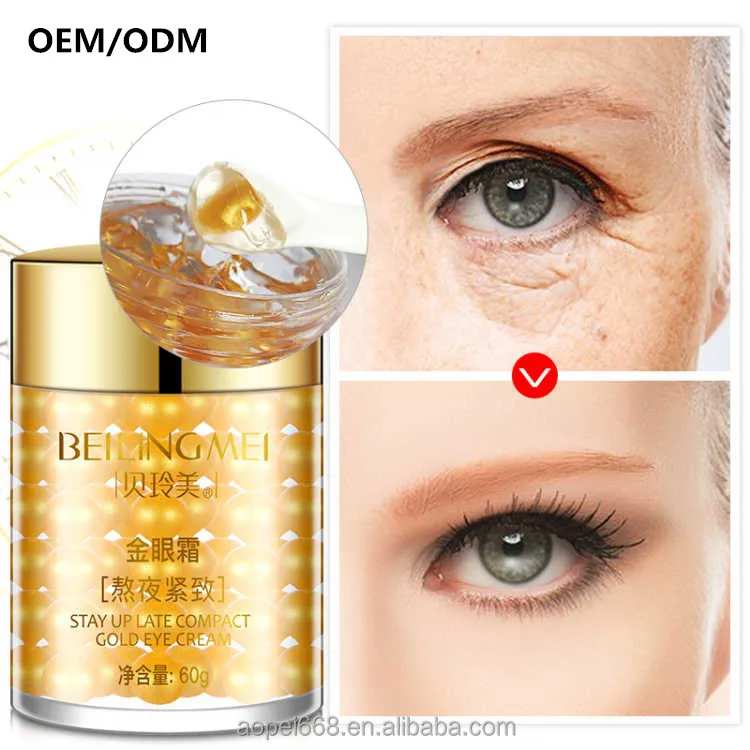 

24k gold serum collagen eye cream firming anti aging cream manufacturer in guangzhou, Any color also could be customized