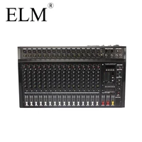 

16 channel digital console power mixer +48v usb interface controller