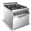 Commercial Gas Range Cooker Gas Freestanding Range 4 Burner Stove with Oven