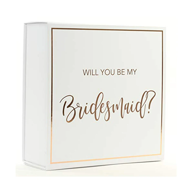 White Will You Be My Bridesmaid Proposal Box - Buy White Will You Be My ...