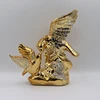 Electroplating eagle decoration sculpture exhibition grand plan ceramic craft gifts display