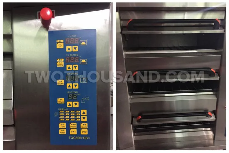 Tto301p 1.2m 3 Decks Front S/s Restaurant Electric Pizza Master Oven