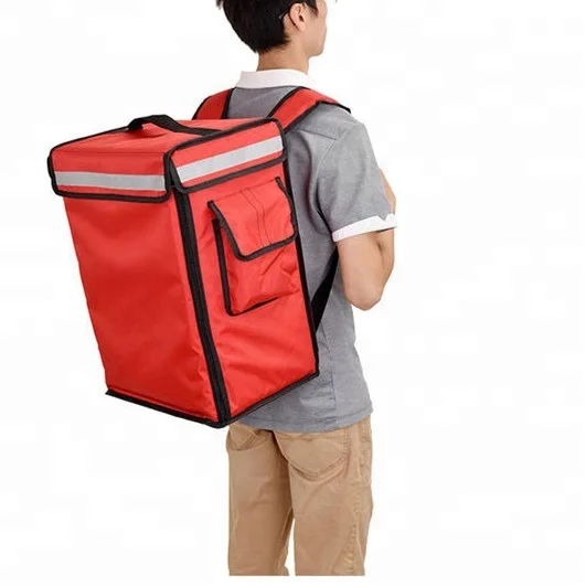 
LOW MOQ Custom Logo Durable waterproof cooler cargo bag food delivery backpack 