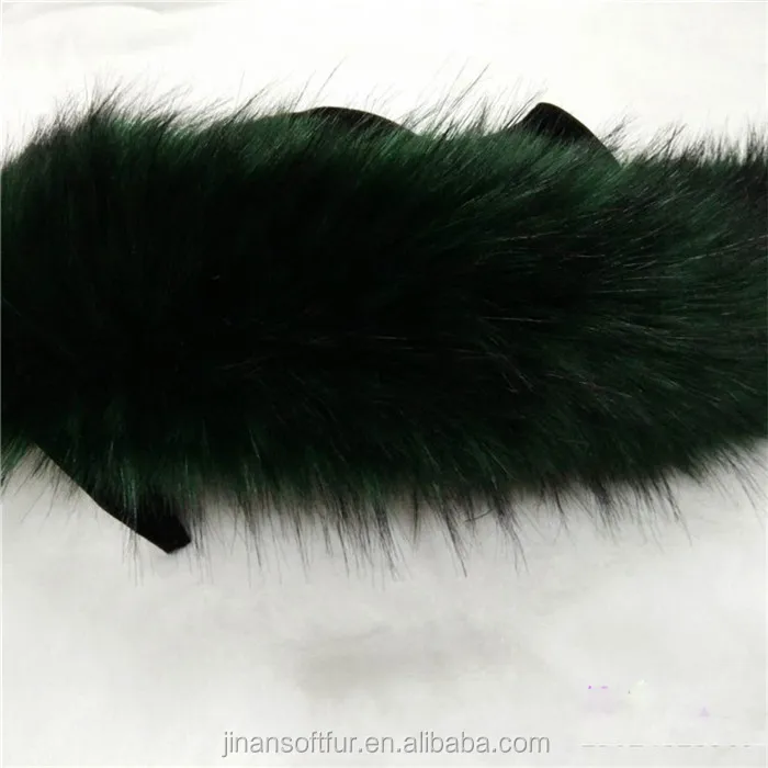 luxuy color faux fur fabric for winter women collar making