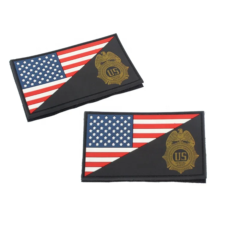 

US Army Military Badges Wholesale Custom USA Flag Patches for Uniforms, Customer appointed color