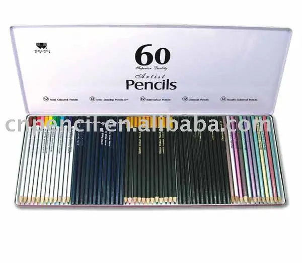 colored charcoal pencils