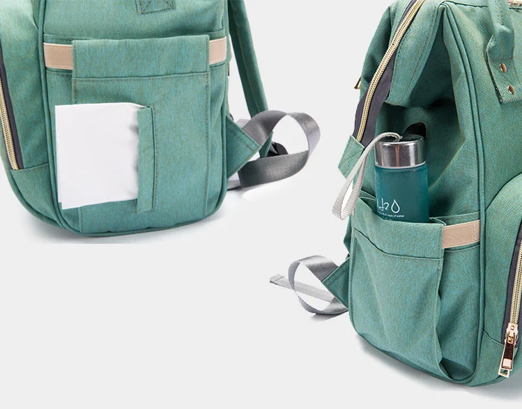 
Portable Diaper Changing Pad Mother Baby bag Import backpack Baby Mummy bag Diaperbag USB Charge Backpack Maternity Nappy Caddy 