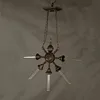 Retro Nostalgia Rudder steering wheel Shape Interior Decorative Iron Chandelier