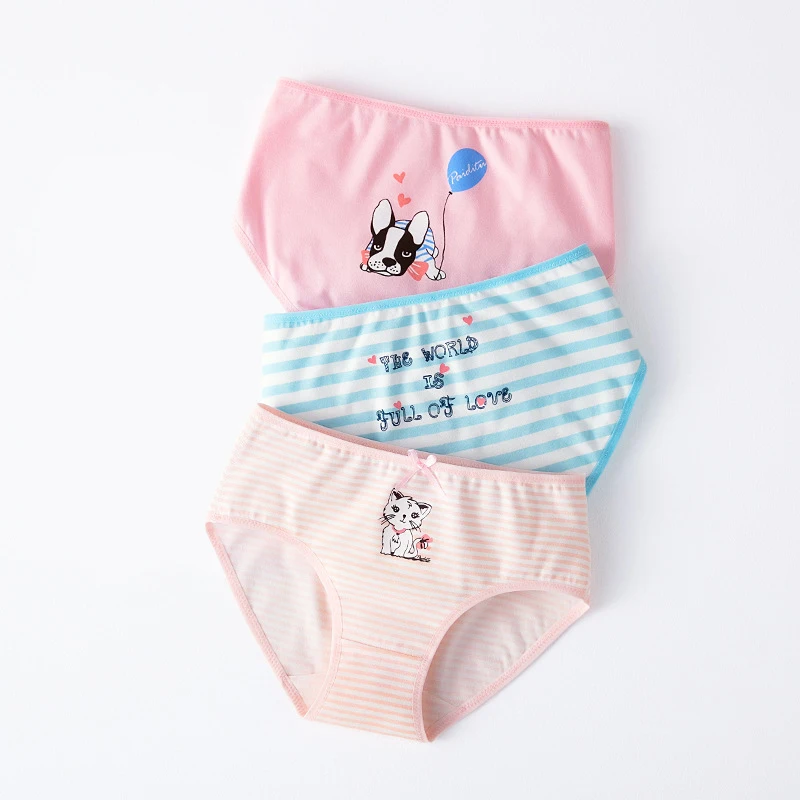 

New Design Cotton Animal Breathable Tight Young Teen Kids Wearing In Girls Briefs Knickers, Pink young girls wearing knickers