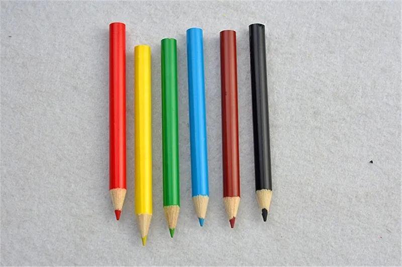 12pcs Colorful Pencil Pack Set  Mini 8.8cm Length 3.5 Inch 12 Colored 