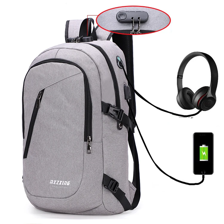 

Best Sell Fashion Style Waterproof Business Laptop Anti-theft Backpack With Usb Charging, As picture