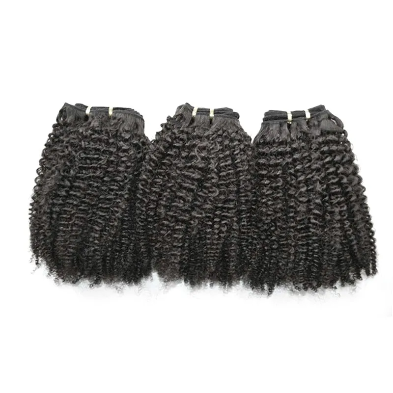 

10a Top Quality Indian Afro Kinky Curly Human Hair Weaves With Lace Frontal Closure 4pcs Lot, Natural #1b 2 4 6 613 blonde ombre jet black remy with baby hair bangs