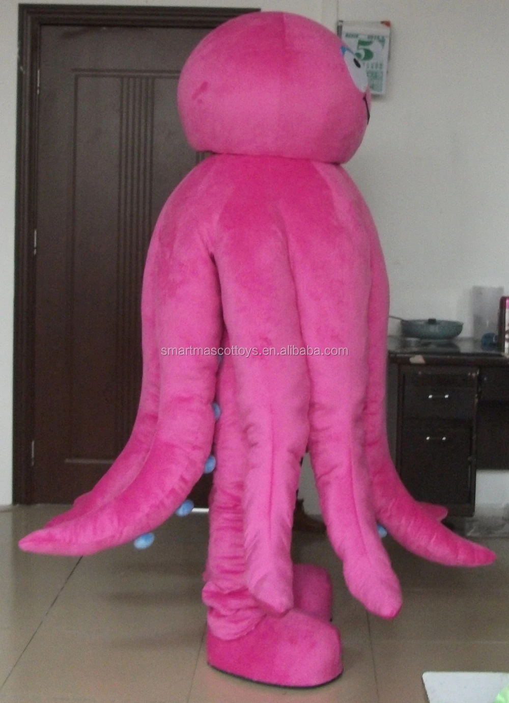 Giant Walking Pink Octopus Costume For Party Fit All Adult Octopus