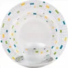 Good price Vajilla Porcelana 30 Pcs moonshape porcelain dinner set for chile