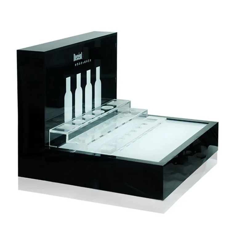 Luxury Makeup Display Counter Table Acrylic Beauty Cosmetic