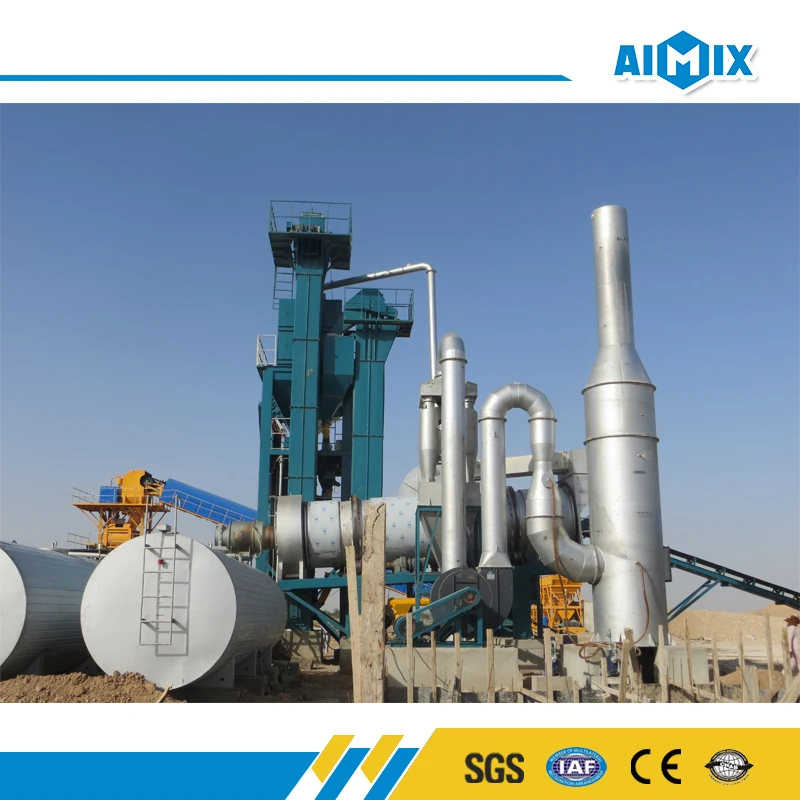 80t/h asphalt drum mixer asphalt concrete mixing plant in China