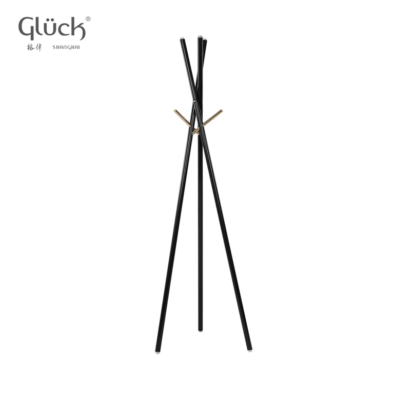 STICK 2017 B  shanghai rorome steel wholasale indoor home furniture  Triangle pillars coat hanger stand .jpg