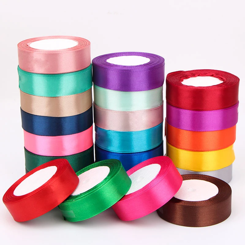 

Wholesale 100% polyester 2 inch 50mm single side satin ribbon for garment, 196 colors