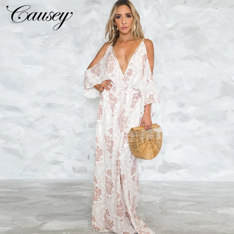 

CS0942 Wholesale Amazon Latest Design Women Casual Bangladesh Dress Sexy Strap Pattern Boho Dresses, Floral/tropical print